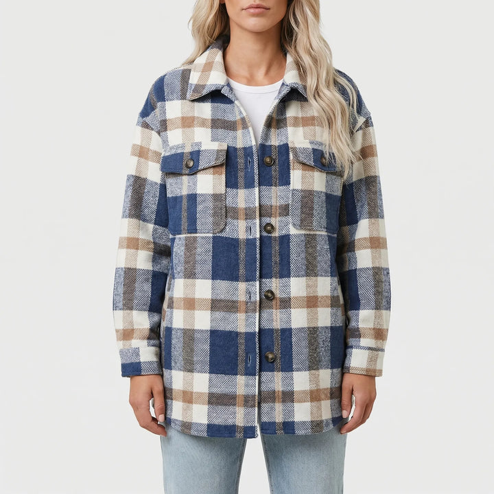 Shacква - Relaxed Fit Plaid Overshirt