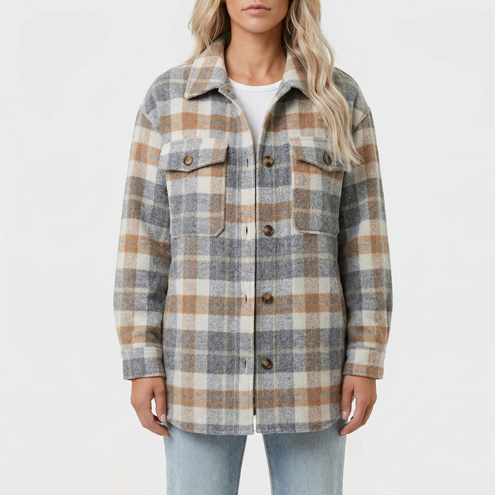 Shacква - Relaxed Fit Plaid Overshirt