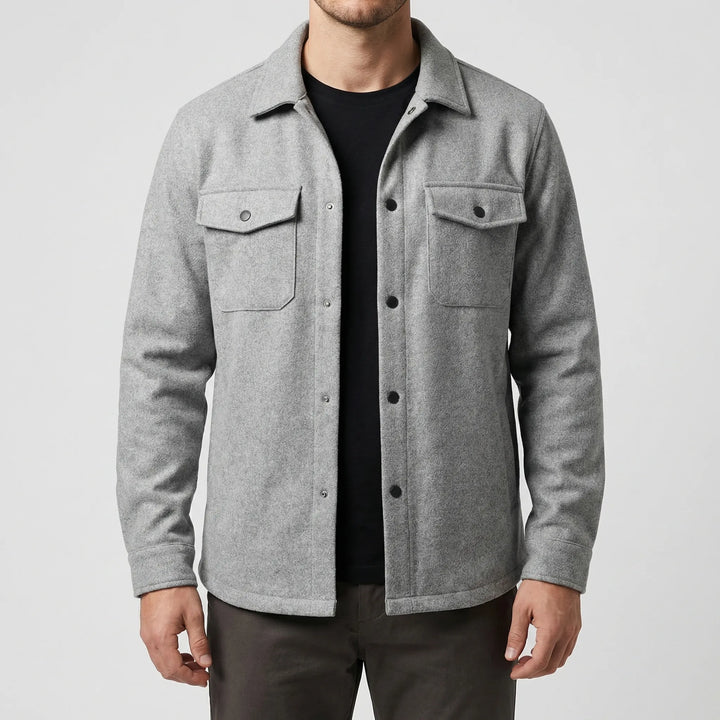 Shacktor - Classic Collar Shirt Jacket For Men