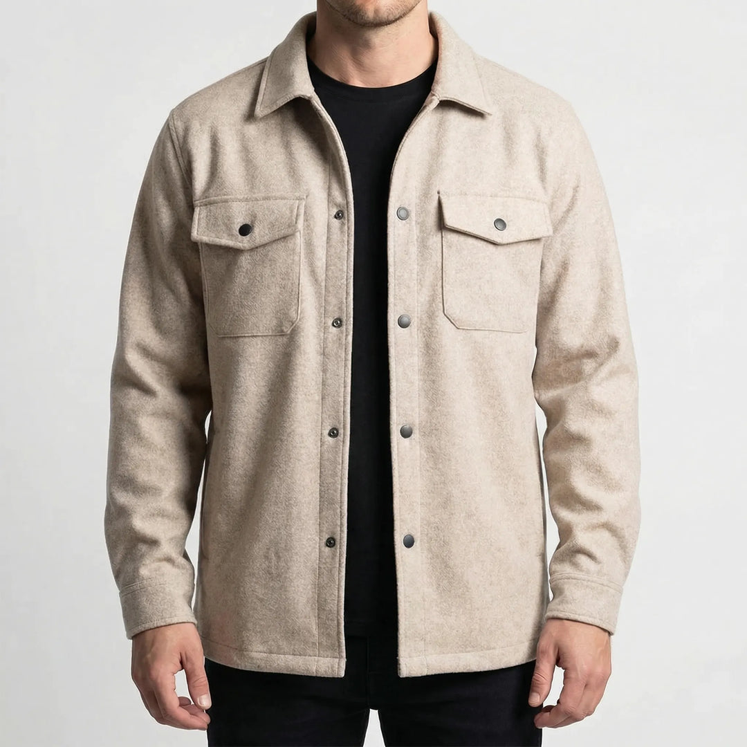 Shacktor - Classic Collar Shirt Jacket For Men