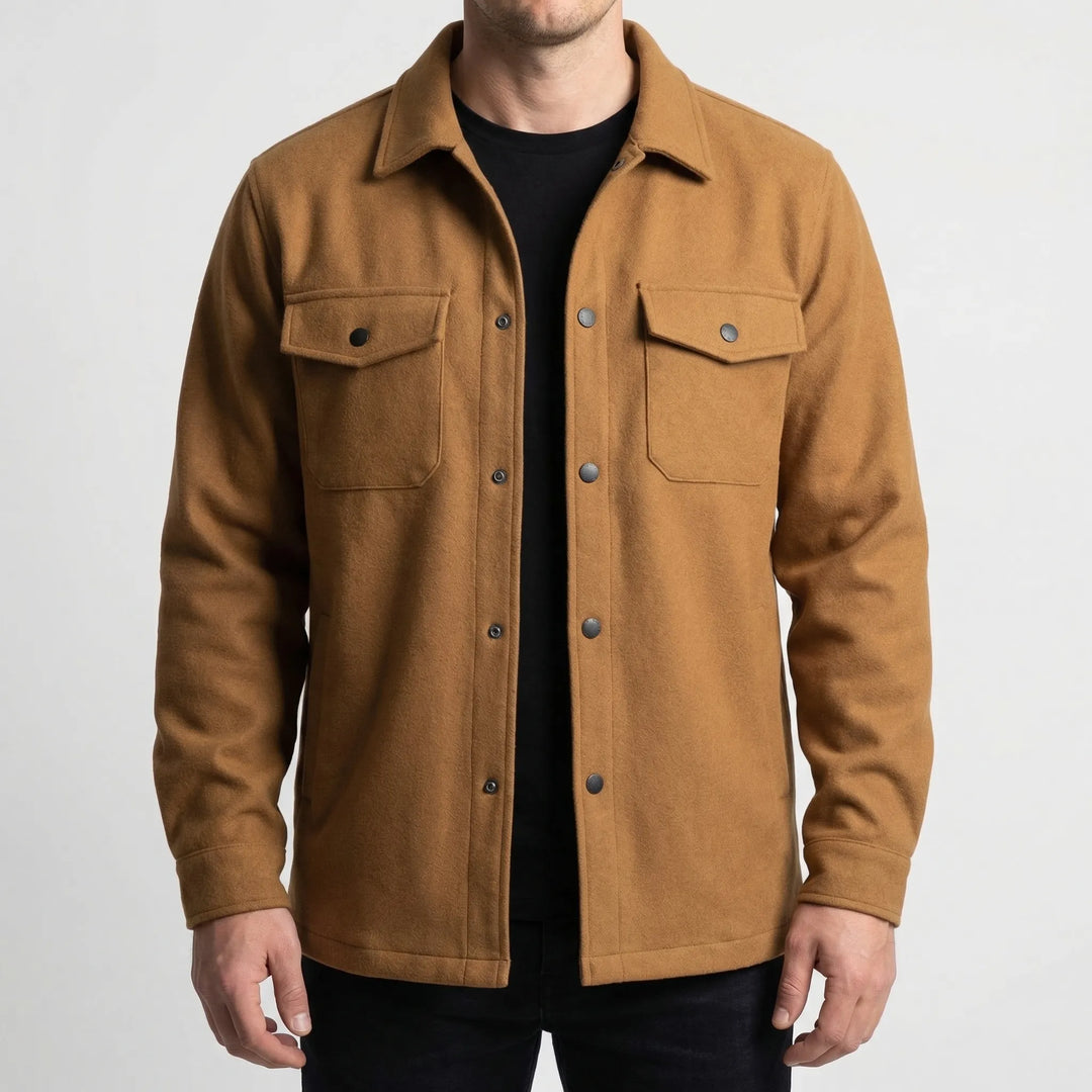 Shacktor - Classic Collar Shirt Jacket For Men