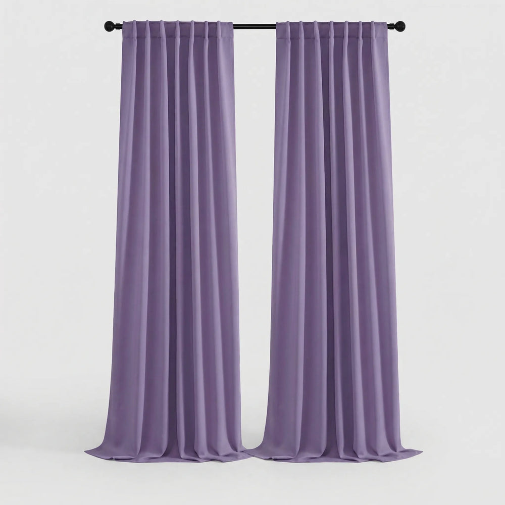 Shadorra - Thermal Blackout Rod Pocket Curtain Panels
