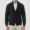 Sjal Krage Knapp-Fram Cardigan för Män