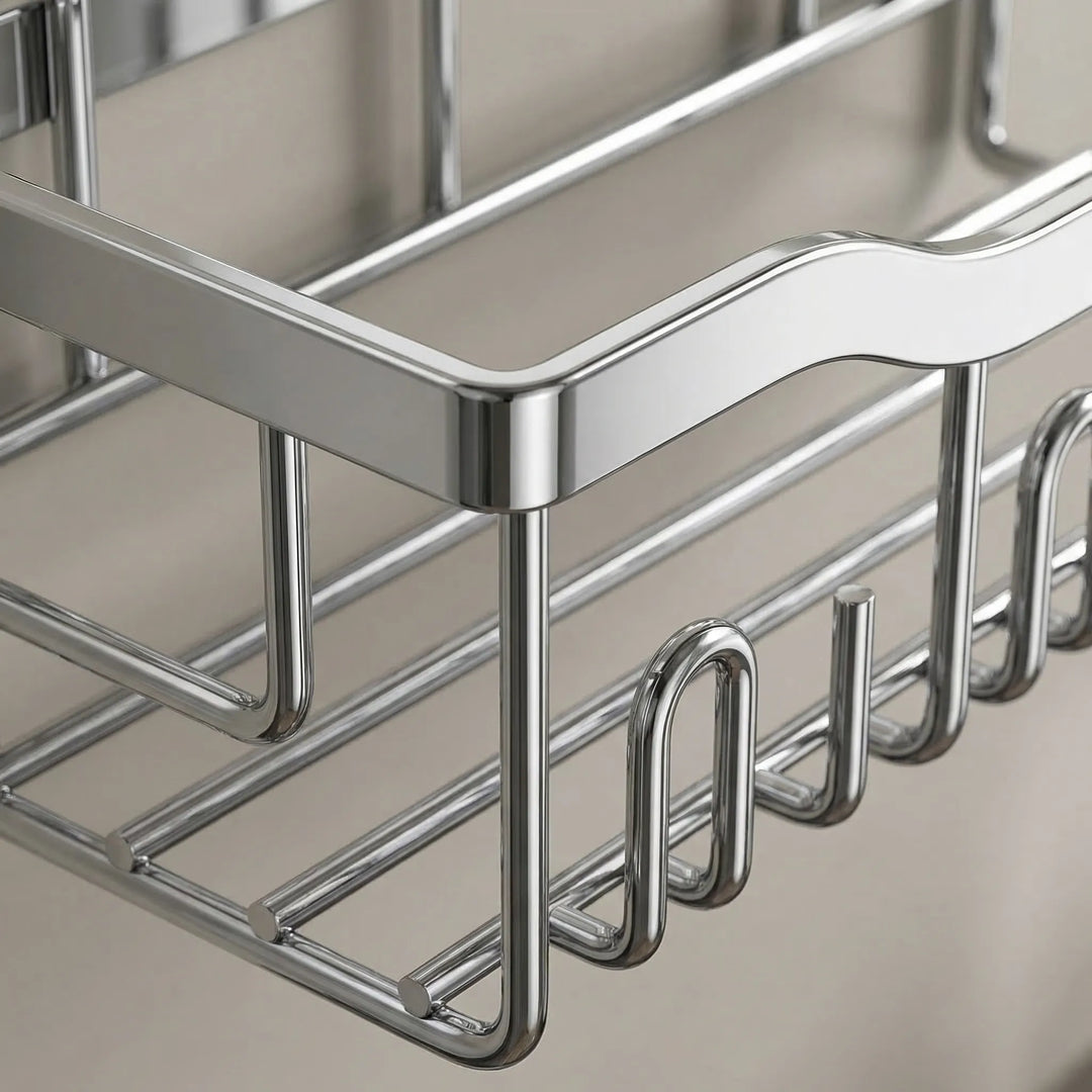 Shelvrix - Adhesive Wall-Mounted Shower Caddy Set
