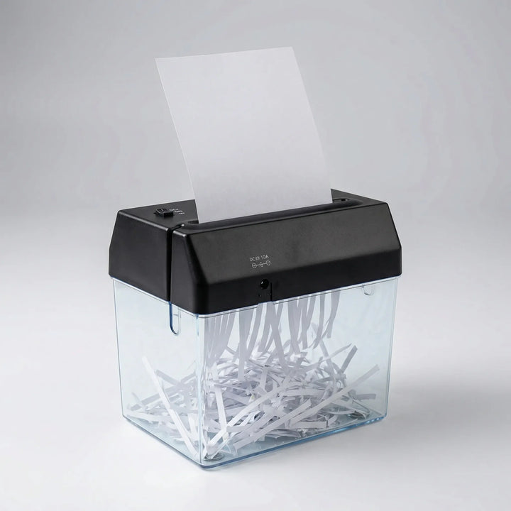 Shredlix - Compact Cross-Cut Desktop Paper Shredder