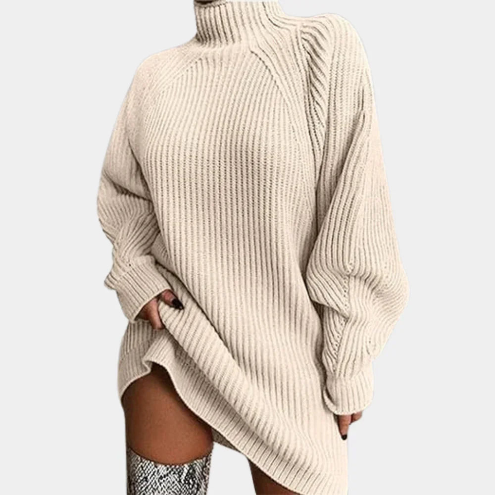 Kozy Oversized Stickad Tröja för Kvinnor