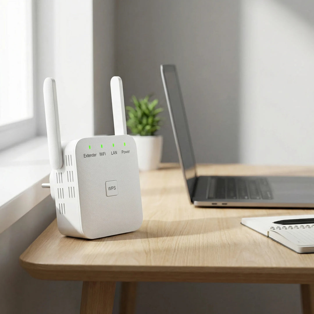Signaluxe - Dual-Band Plug-In WiFi Range Extender