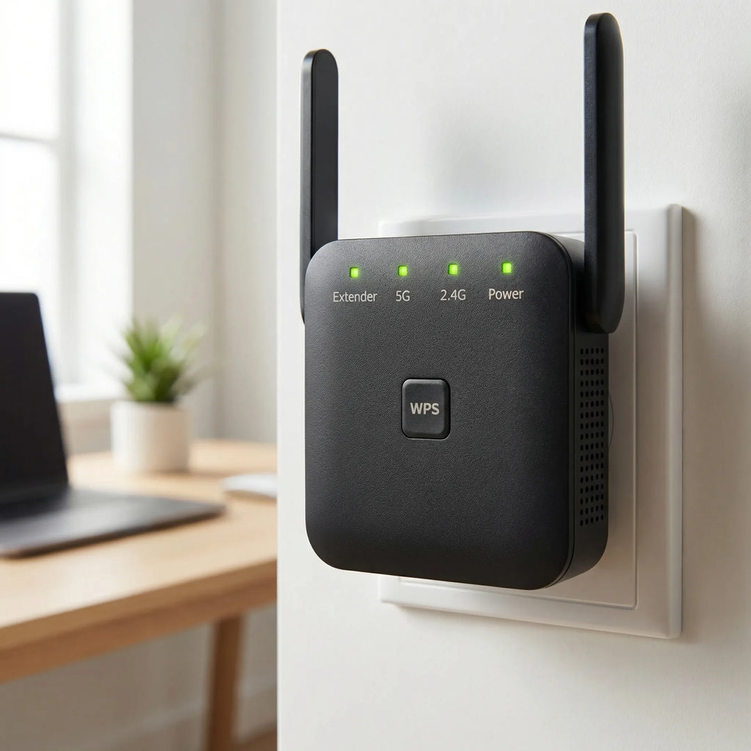 Signalyx - Dual-Band Plug-In Wi-Fi Range Extender