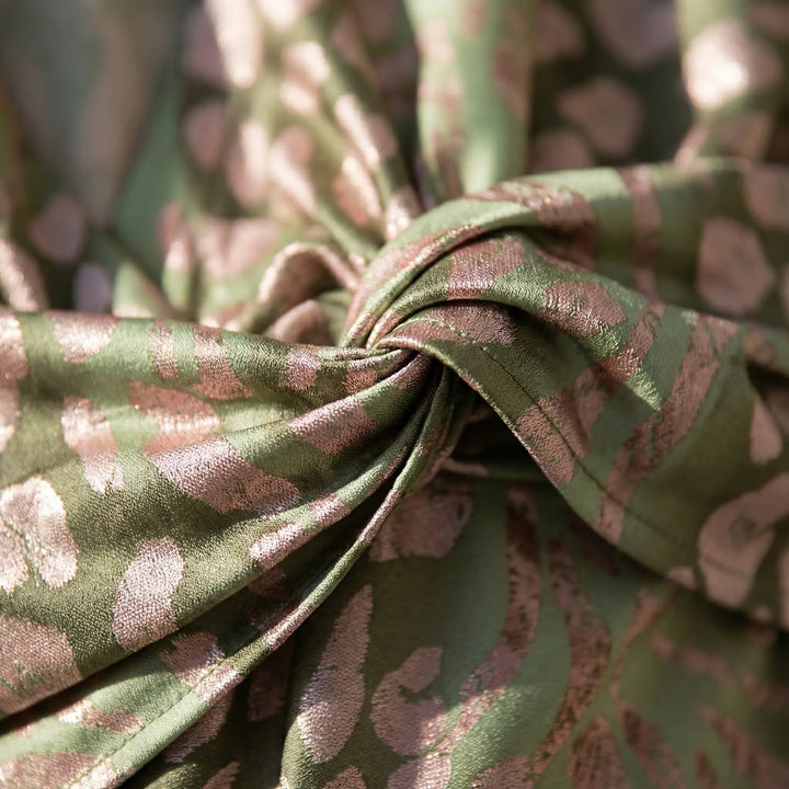 Silkova - Printed Wrap-Style Midi Dress