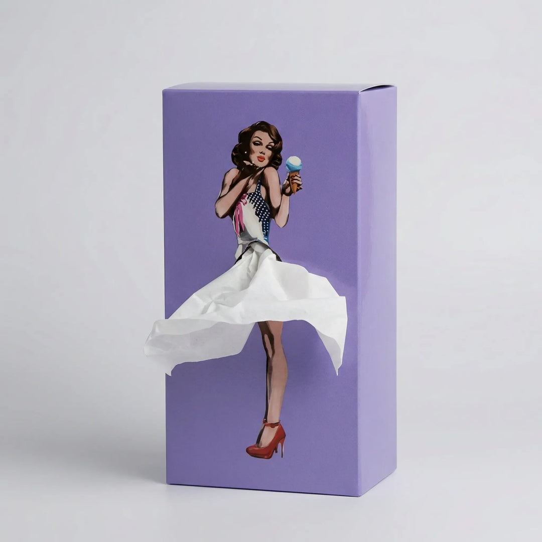 Skirtisse - Vintage Pop-Art Decorative Tissue Holder