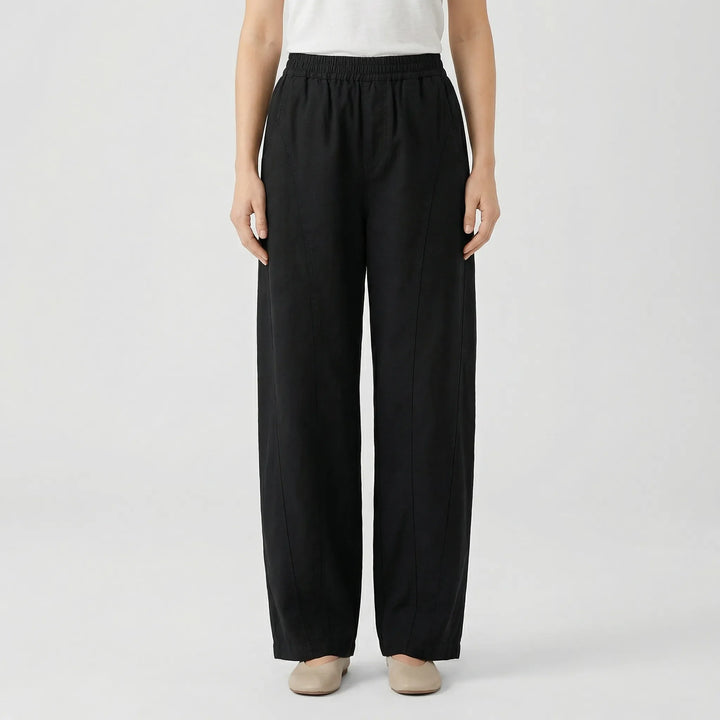 Slaxora - Relaxed Fit Solid Color Pants