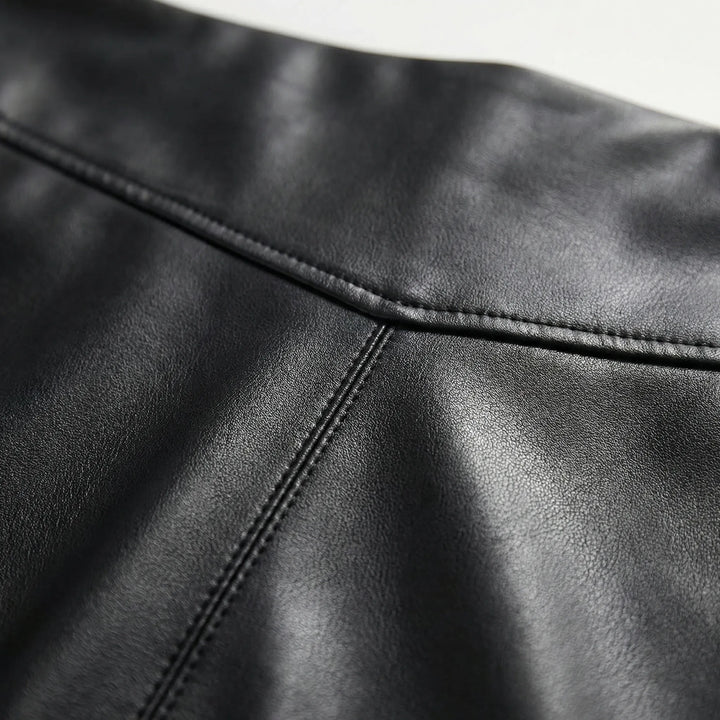 Sleekova - High-Waisted Knee-Length Pencil Skirt
