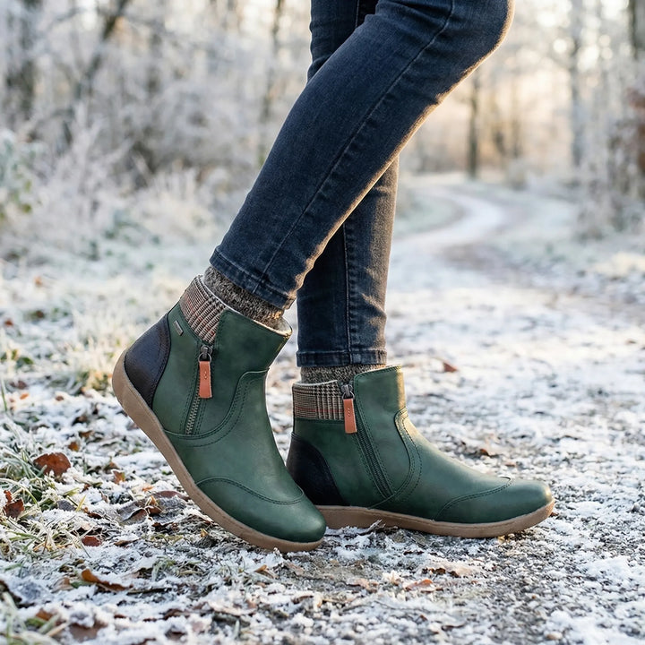 Sleetova - Mid-Ankle Zip-Up Winter Bootie