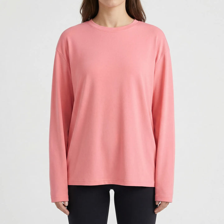 Slouvera - Oversized Crewneck Long Sleeve Top