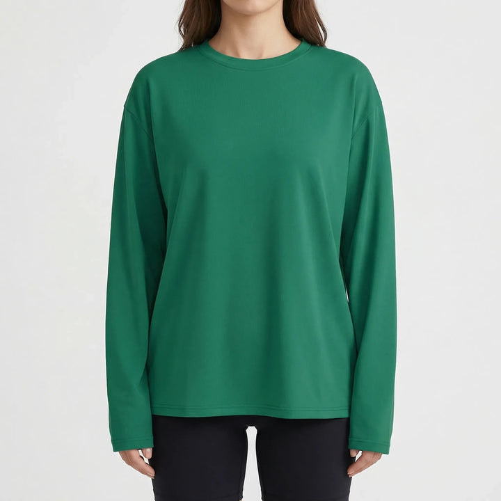 Slouvera - Oversized Crewneck Long Sleeve Top
