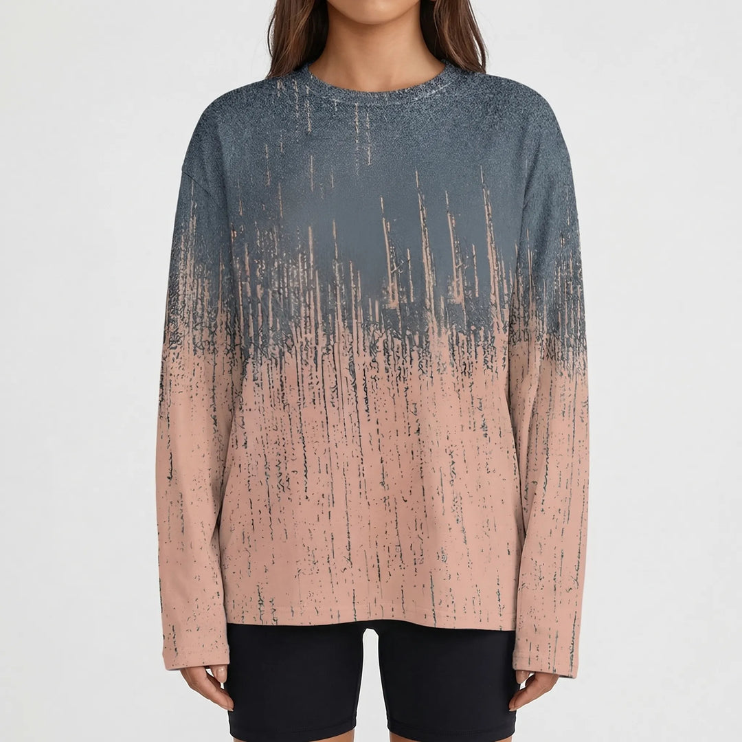 Slouvera - Oversized Crewneck Long Sleeve Top