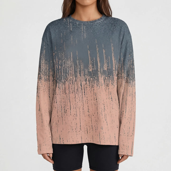 Slouvera - Oversized Crewneck Long Sleeve Top