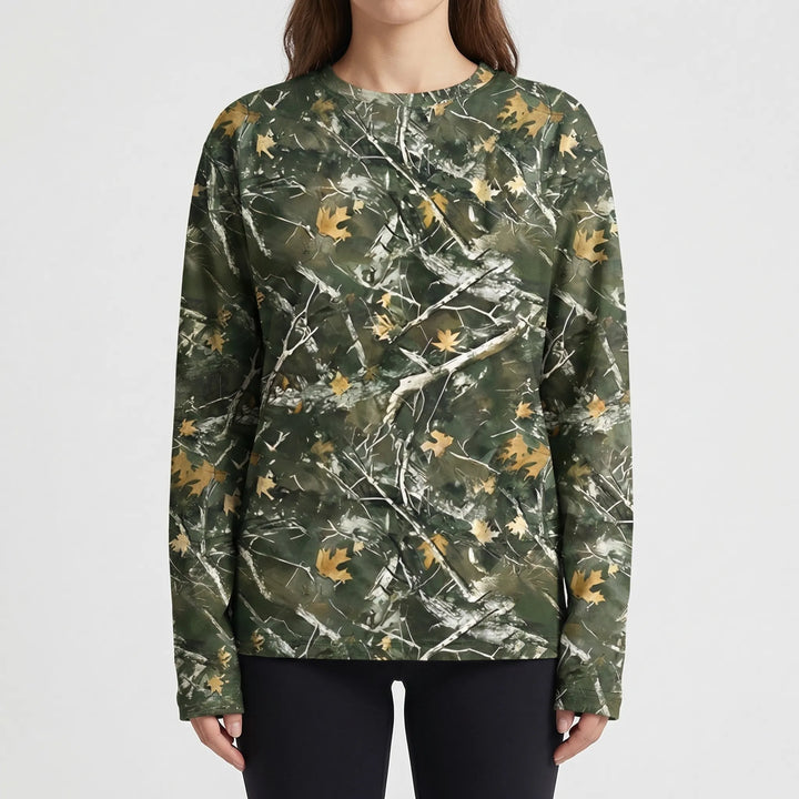 Slouvera - Oversized Crewneck Long Sleeve Top