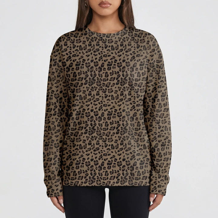 Slouvera - Oversized Crewneck Long Sleeve Top