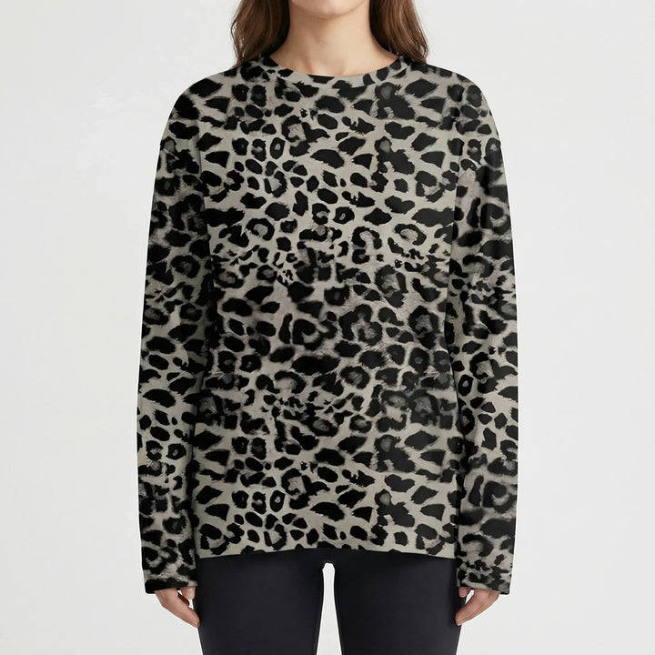 Slouvera - Oversized Crewneck Long Sleeve Top