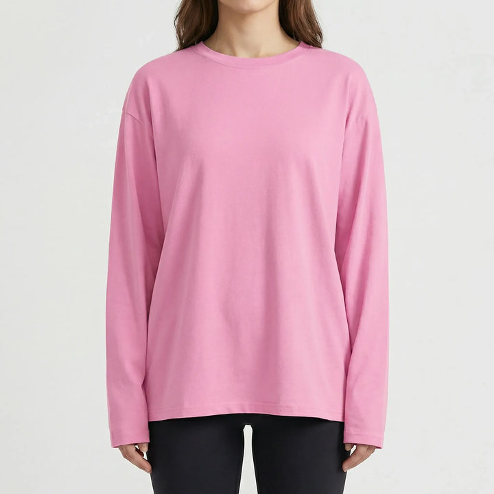 Slouvera - Oversized Crewneck Long Sleeve Top