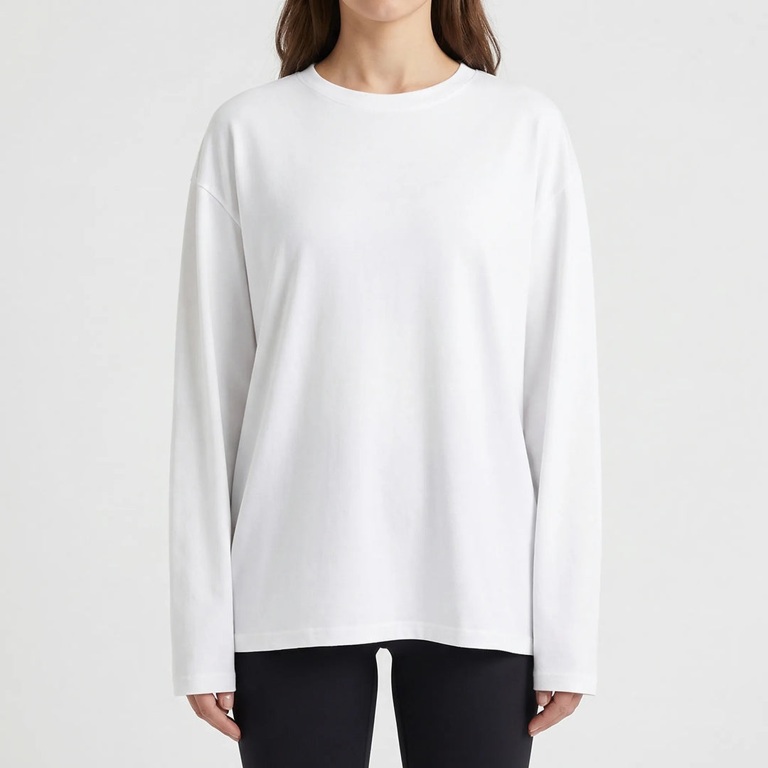 Slouvera - Oversized Crewneck Long Sleeve Top