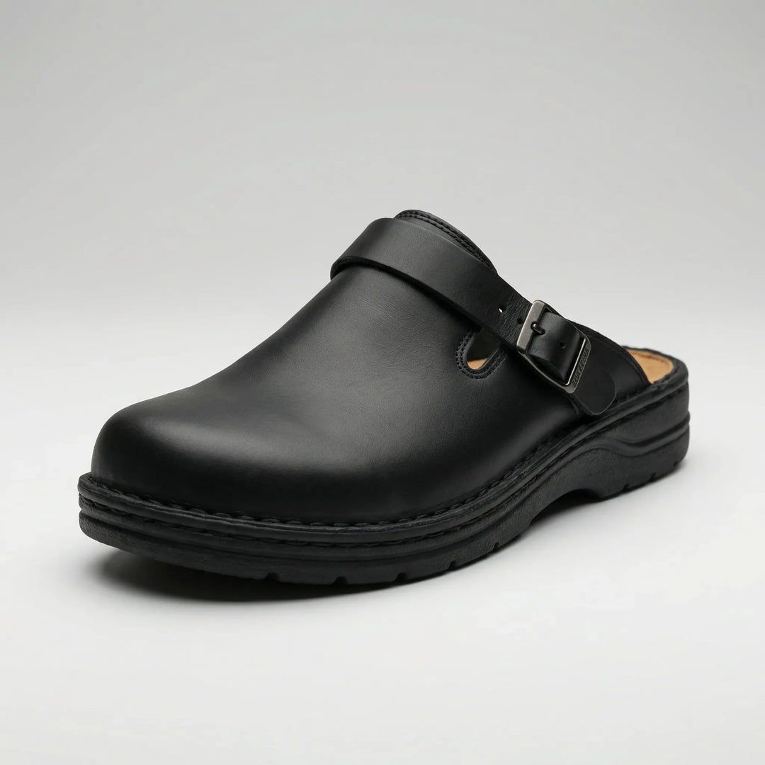 Sluxen - Slip-On Clog Slipper With Buckle Strap