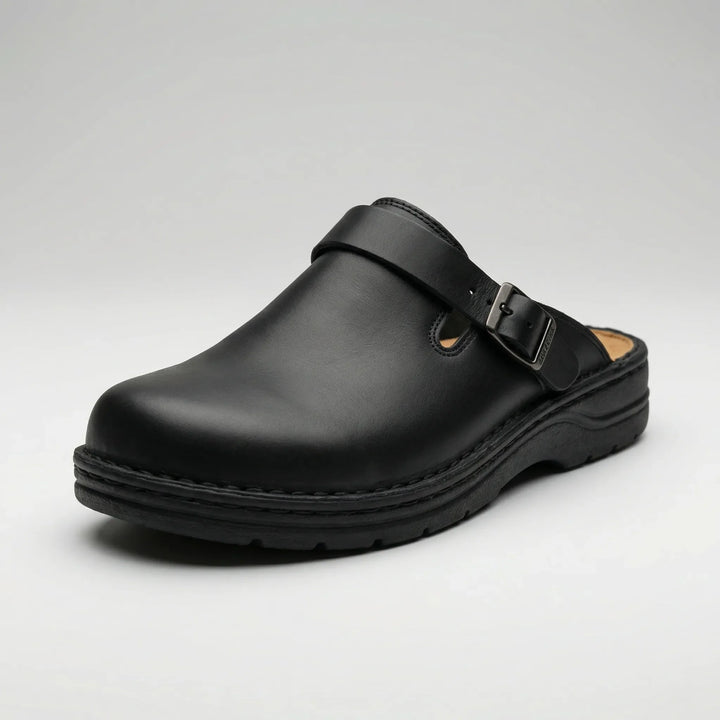 Sluxen - Slip-On Clog Slipper With Buckle Strap