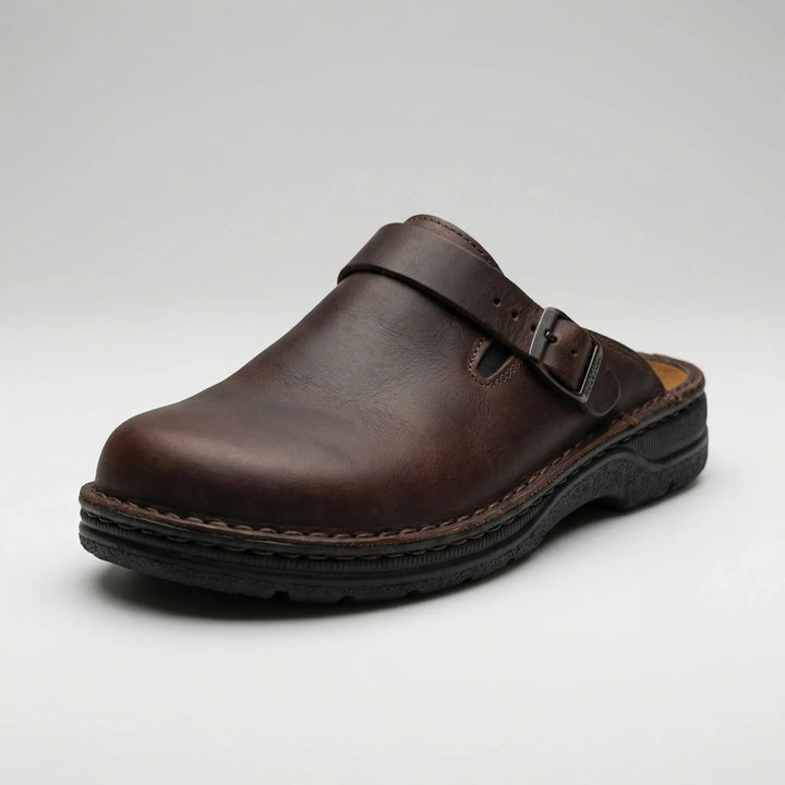 Sluxen - Slip-On Clog Slipper With Buckle Strap