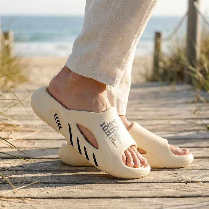 Slydren - Cushioned Flat Slide Sandal For Men