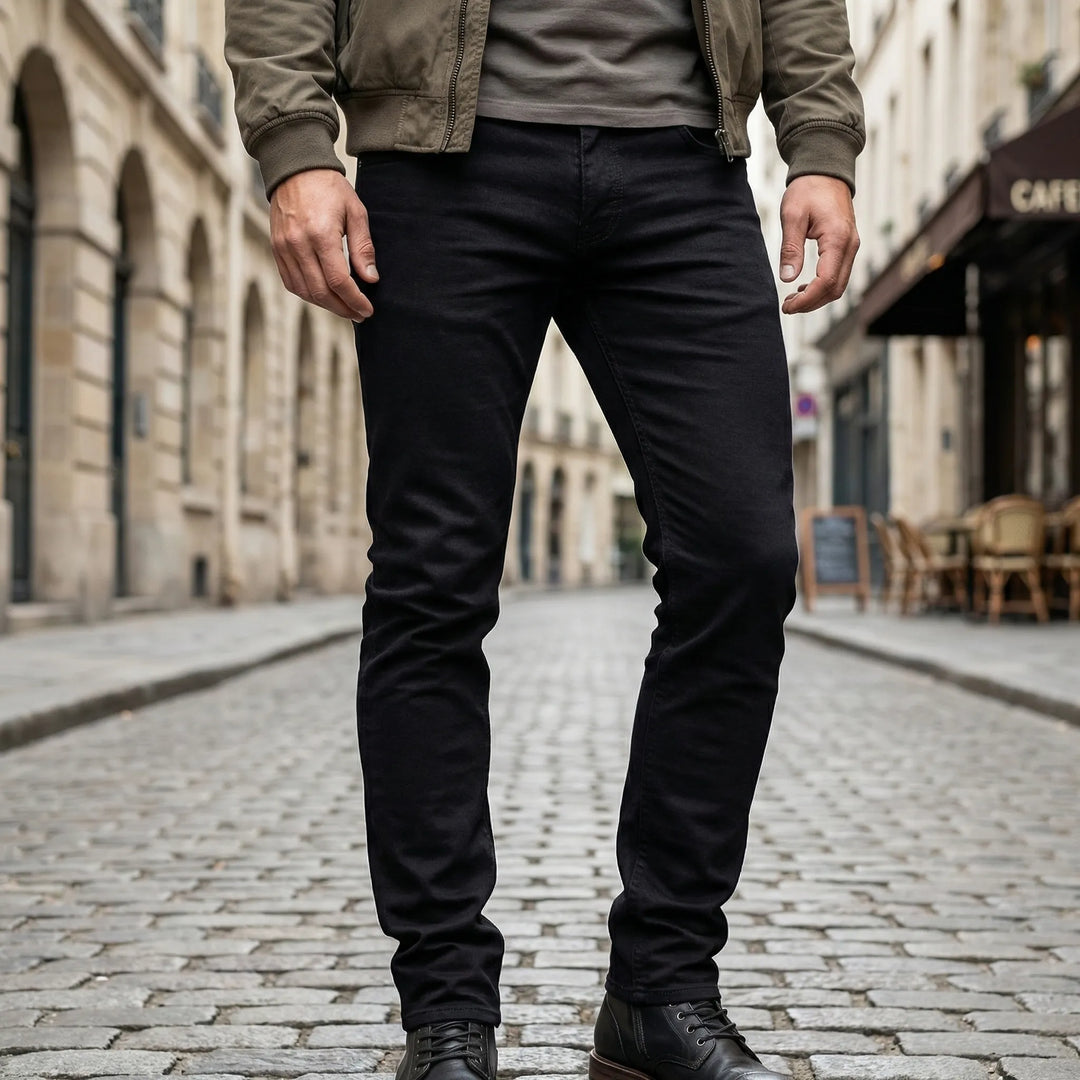 Slyndex - Slim Fit Stretch Jeans For Men