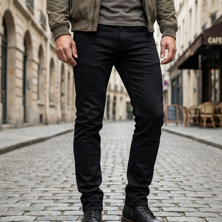 Slyndex - Slim Fit Stretch Jeans For Men