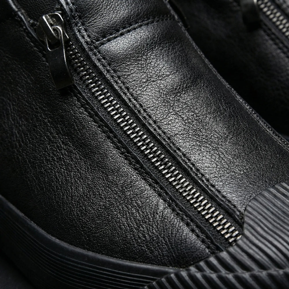 Slyvoro - Low-Profile Zip-Entry Casual Sneaker