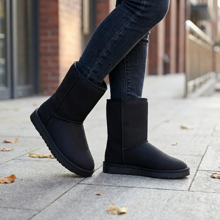 Slyvra - Slip-On Mid-Calf Ankle Boot
