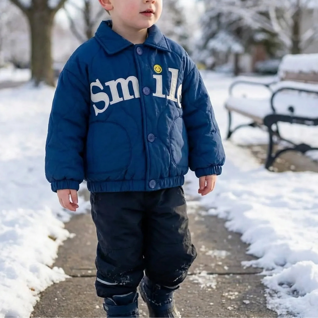Smilux - Quilted Kids Winter Jacket With Graphic