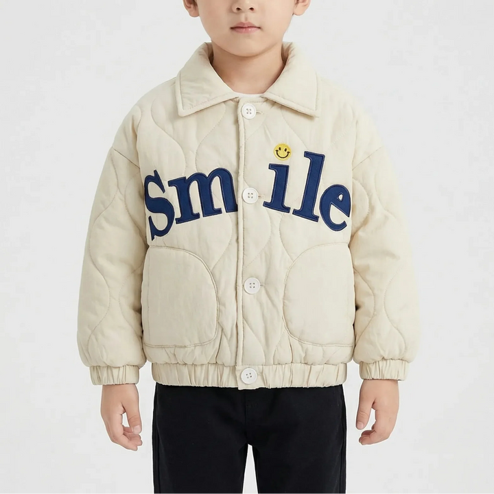 Smilux - Quilted Kids Winter Jacket With Graphic