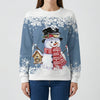 Grafisk Snögubbe Crew Neck Sweatshirt