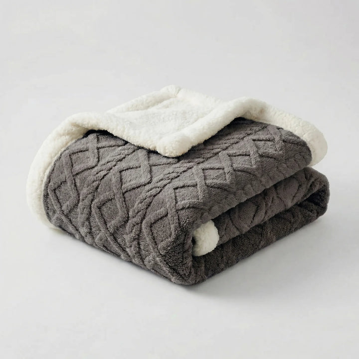 Snuvrex - Reversible Double-Sided Sherpa Throw Blanket