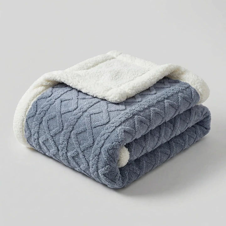 Snuvrex - Reversible Double-Sided Sherpa Throw Blanket