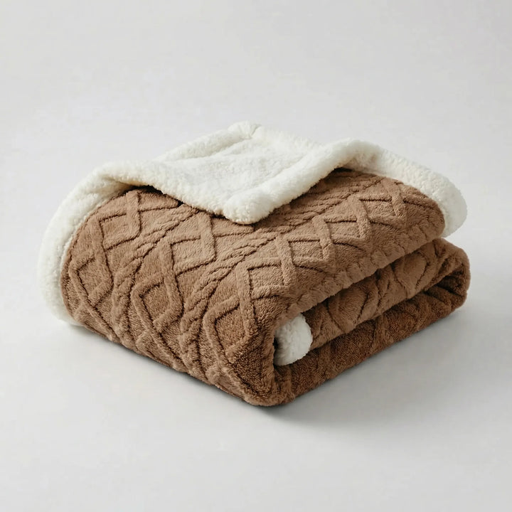 Snuvrex - Reversible Double-Sided Sherpa Throw Blanket