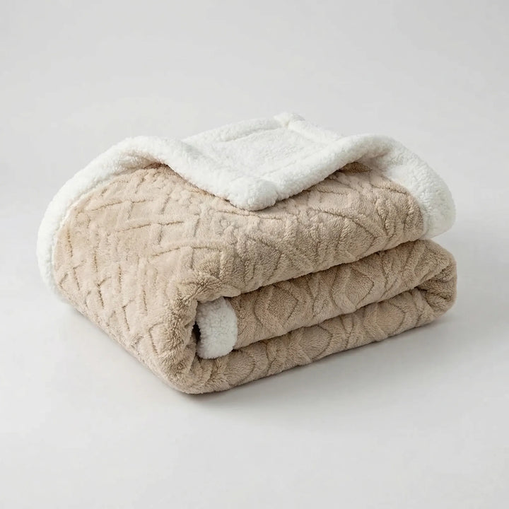 Snuvrex - Reversible Double-Sided Sherpa Throw Blanket