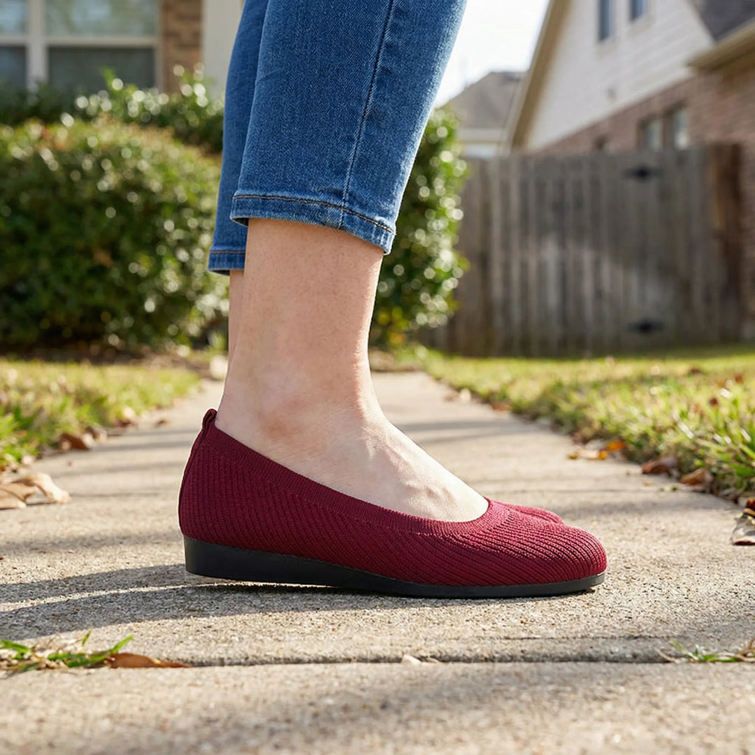 Softiva - Slip-On Knit Ballet Flat