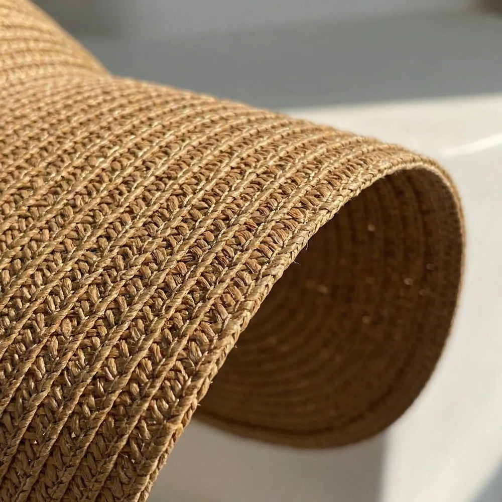 Solanti - Foldable Wide-Brim Woven Sun Visor
