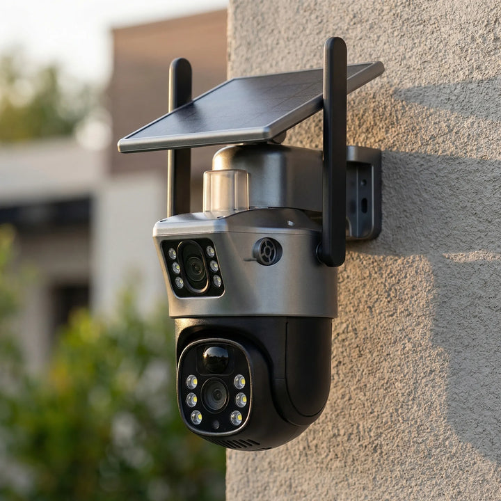 Solarvex - Wireless Dual-Lens Outdoor Security Camera