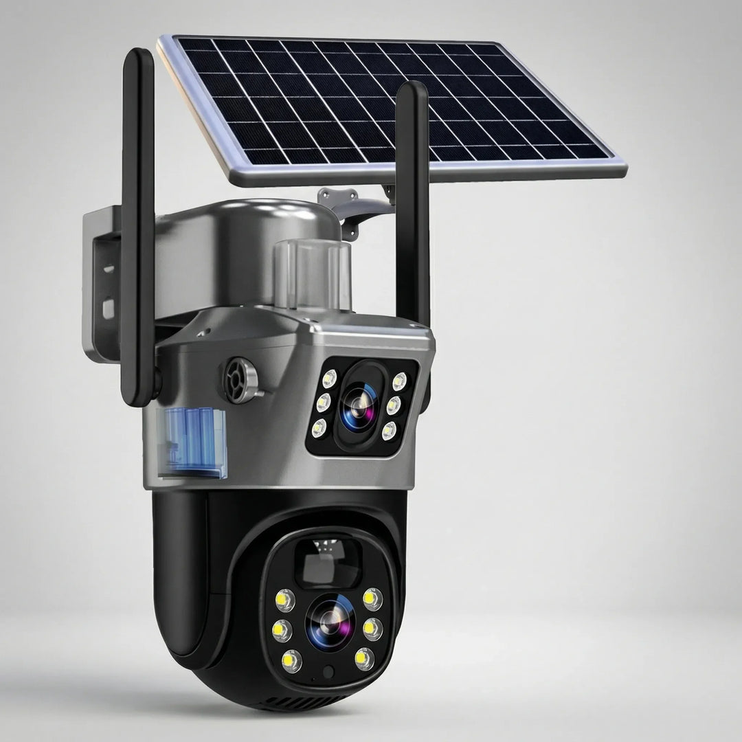 Solarvex - Wireless Dual-Lens Outdoor Security Camera