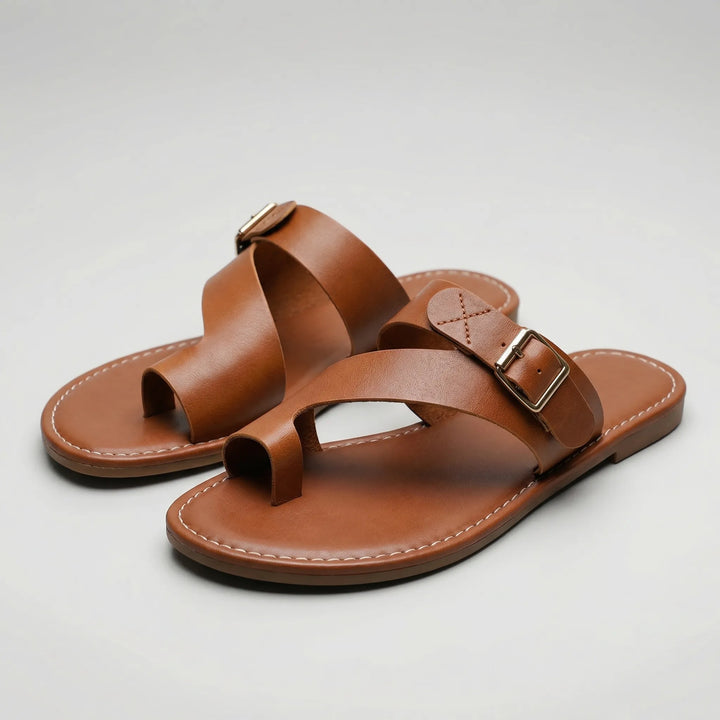Soletta - Open-Toe Slip-On Sandal With Buckle