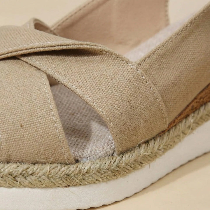 Soltressa - Open-Toe Crossover Strap Wedge Sandal