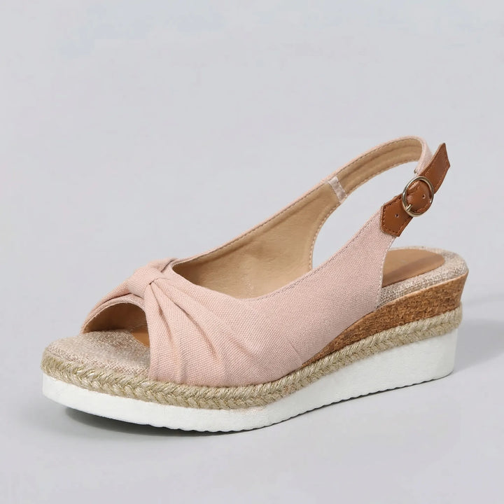 Soltressa - Open-Toe Crossover Strap Wedge Sandal