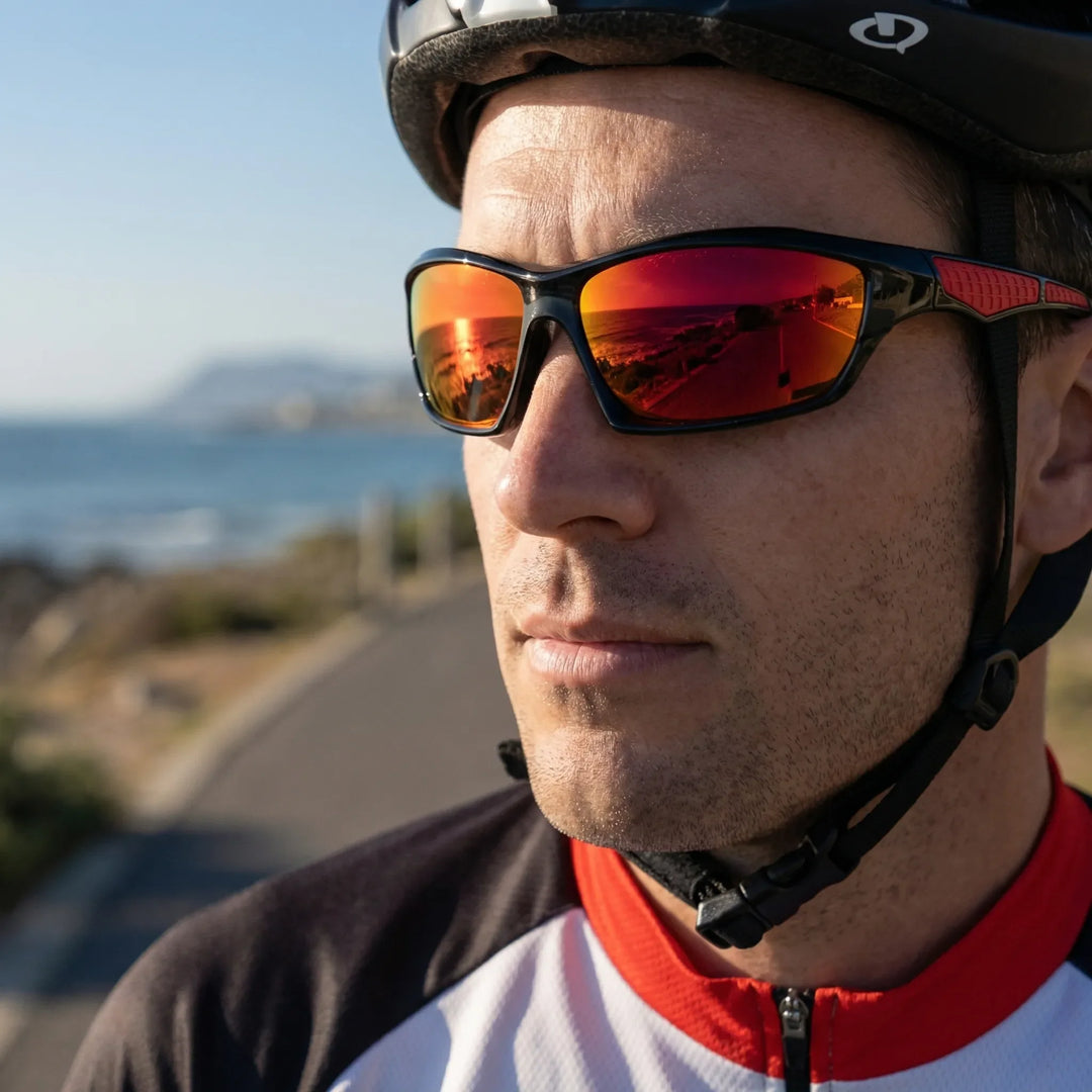 Solvrex - Polarized Wraparound Sport Sunglasses
