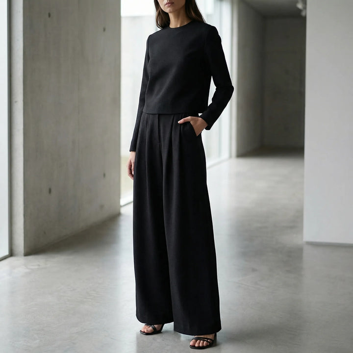 Sophane - Two-Piece Wide-Leg Trouser Set